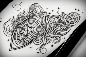 Libra star constellation tattoo idea
