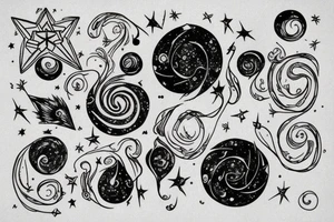Libra star constellation tattoo idea