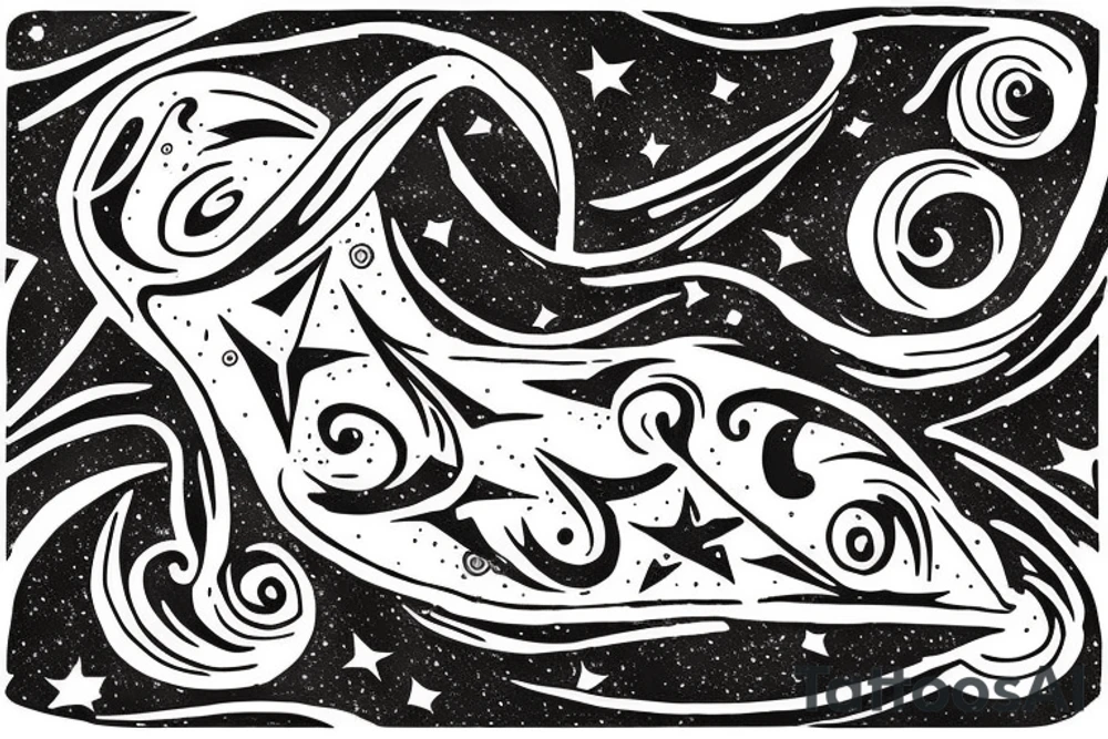Libra star constellation tattoo idea