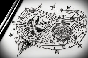 Libra star constellation tattoo idea