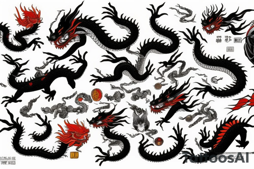 sheng long 
dragon tattoo idea