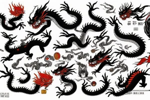 sheng long 
dragon tattoo idea