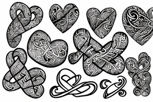 Infinity,  heart, Mandeep tattoo idea