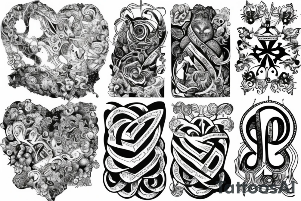 Infinity,  heart, Mandeep tattoo idea