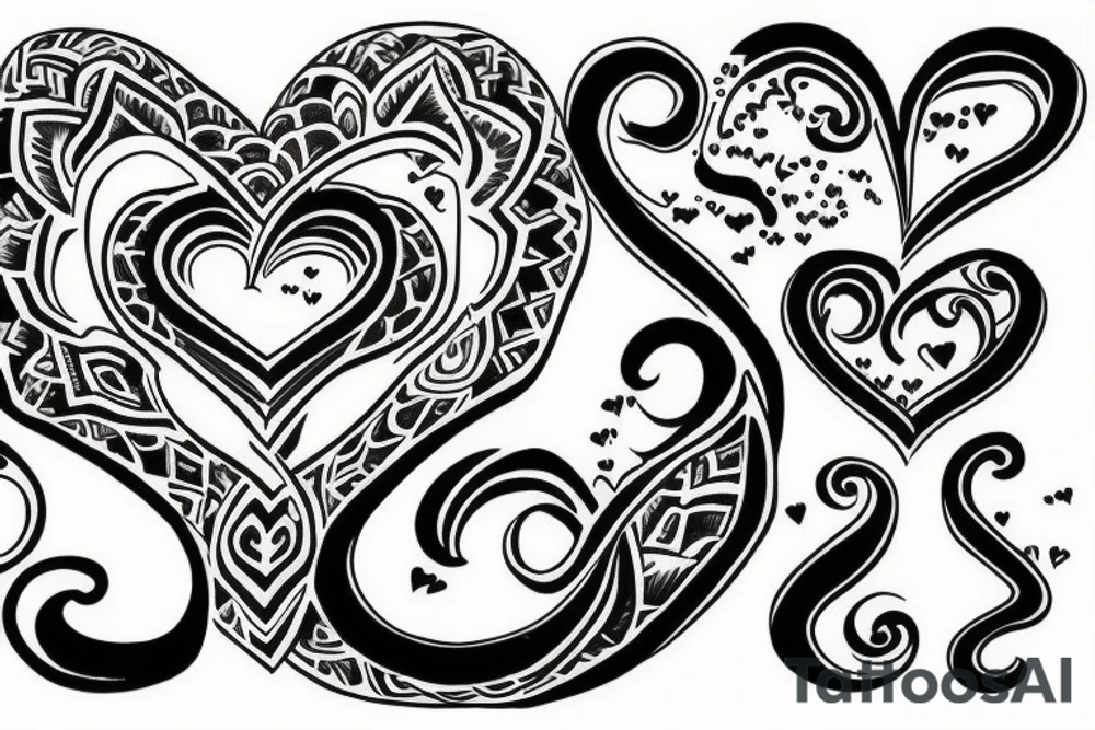 Infinity,  heart, Mandeep tattoo idea