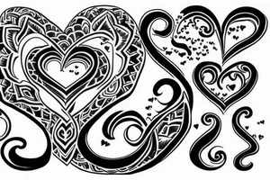 Infinity,  heart, Mandeep tattoo idea