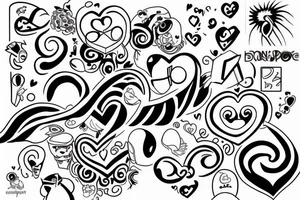 Infinity,  heart, Mandeep tattoo idea
