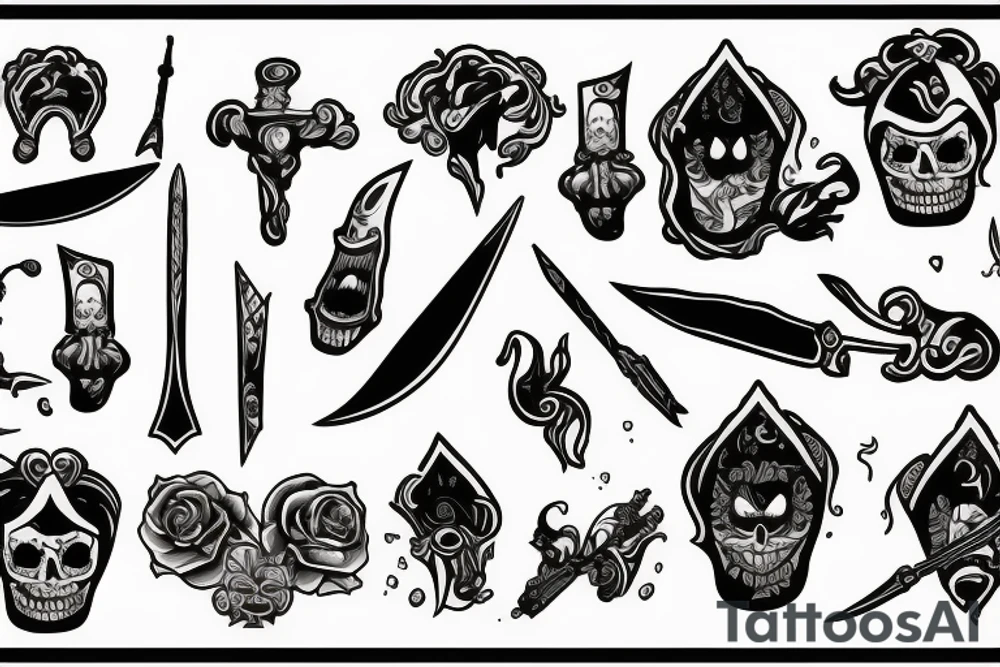 dagger tattoo idea