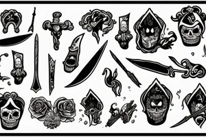 dagger tattoo idea