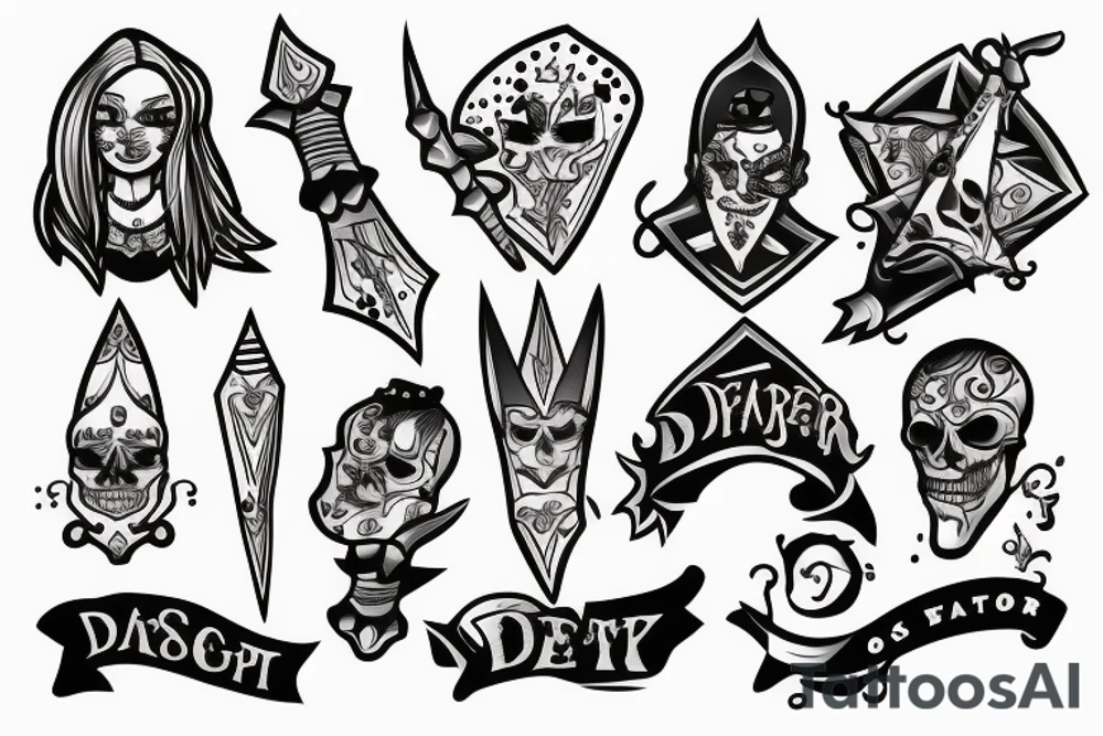 dagger tattoo idea