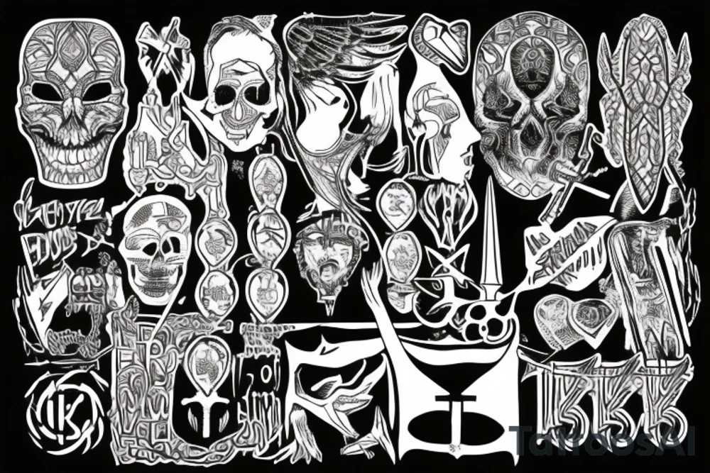 I’ll live forever written in a ankh tattoo idea