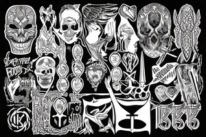 I’ll live forever written in a ankh tattoo idea