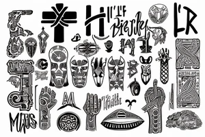 I’ll live forever written in a ankh tattoo idea