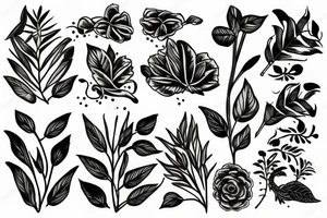 pot plant tattoo idea