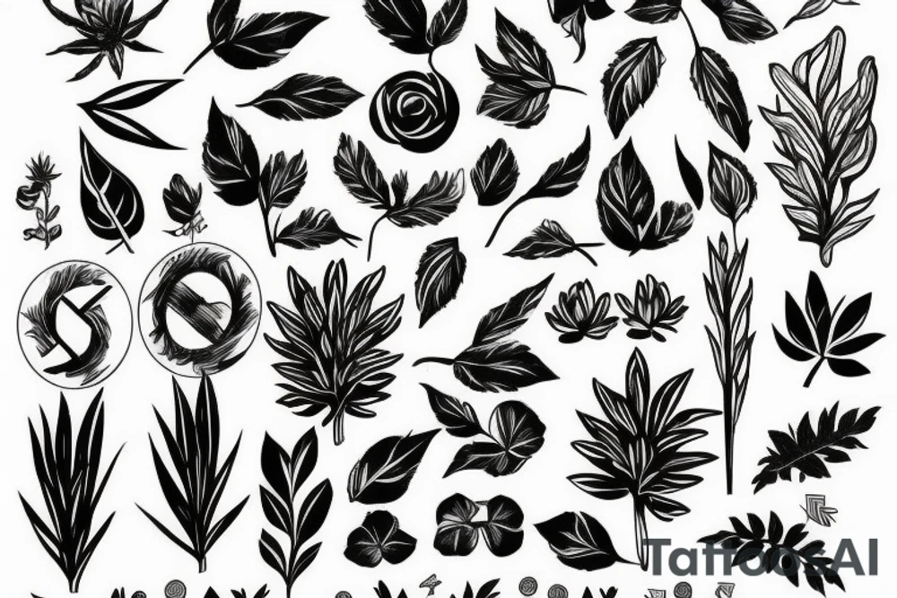 pot plant tattoo idea