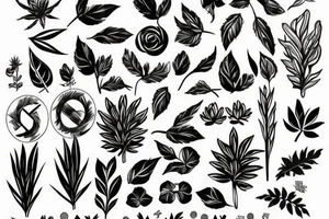 pot plant tattoo idea