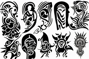 Spiritual Oneness, Singularity of soul , Connectedness tattoo idea