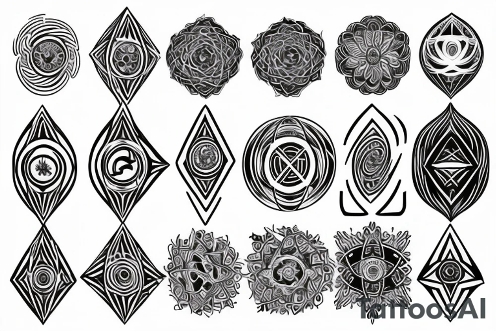 Symbol of oneness, spiritual awakening , all is one , superconsciousness tattoo idea