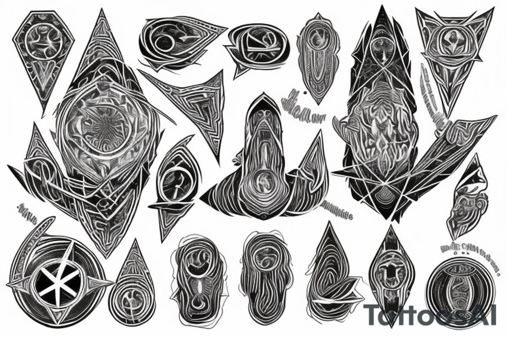 Symbol of oneness, spiritual awakening , all is one , superconsciousness tattoo idea