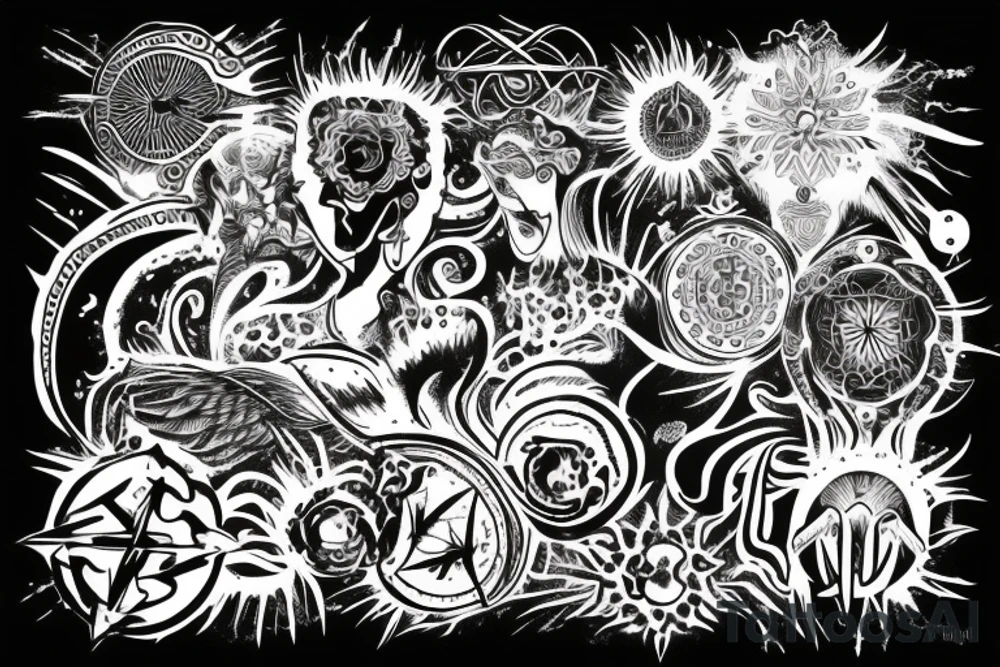 Symbol of oneness, spiritual awakening , all is one , superconsciousness tattoo idea