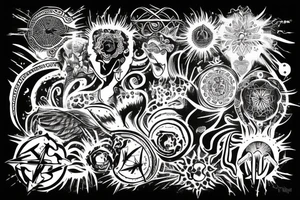 Symbol of oneness, spiritual awakening , all is one , superconsciousness tattoo idea