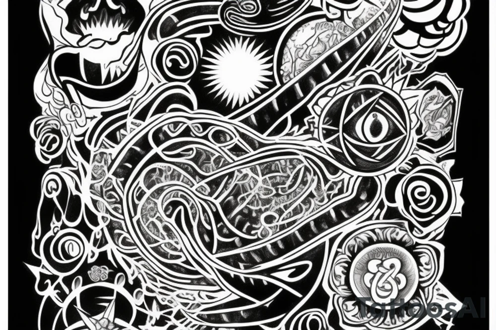 Symbol of oneness, spiritual awakening , all is one , superconsciousness tattoo idea