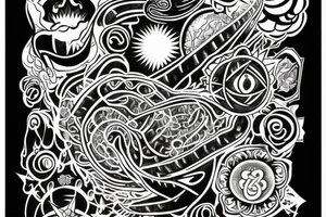Symbol of oneness, spiritual awakening , all is one , superconsciousness tattoo idea