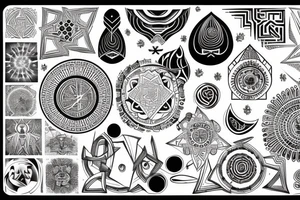 Symbol of oneness, spiritual awakening , all is one , superconsciousness tattoo idea