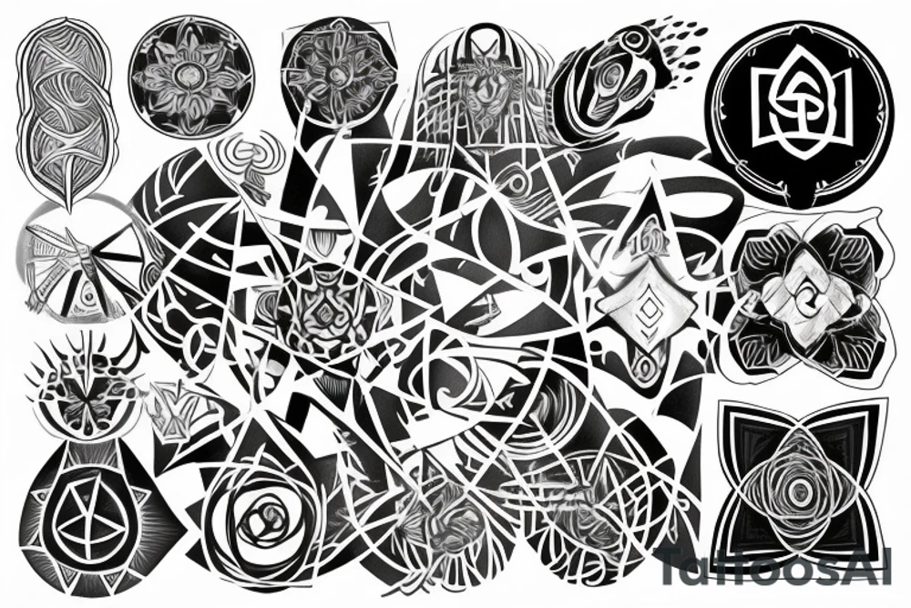 Symbol of oneness, spiritual awakening , all is one , superconsciousness tattoo idea