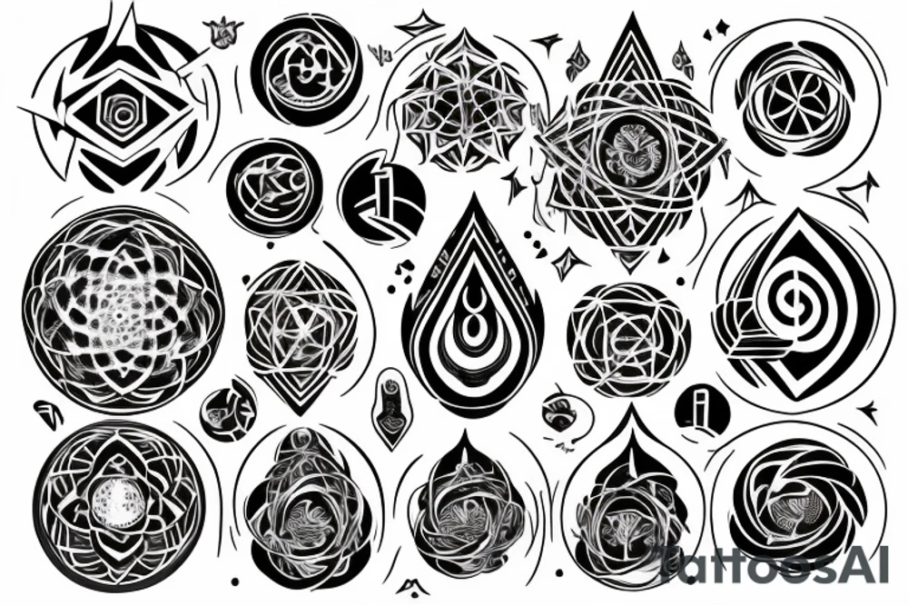 Symbol of oneness, spiritual awakening , all is one , superconsciousness tattoo idea