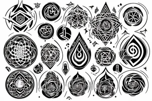 Symbol of oneness, spiritual awakening , all is one , superconsciousness tattoo idea