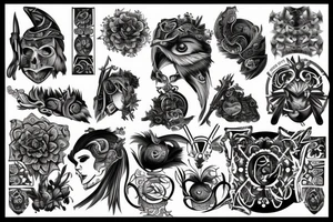ancient simbols tattoo idea