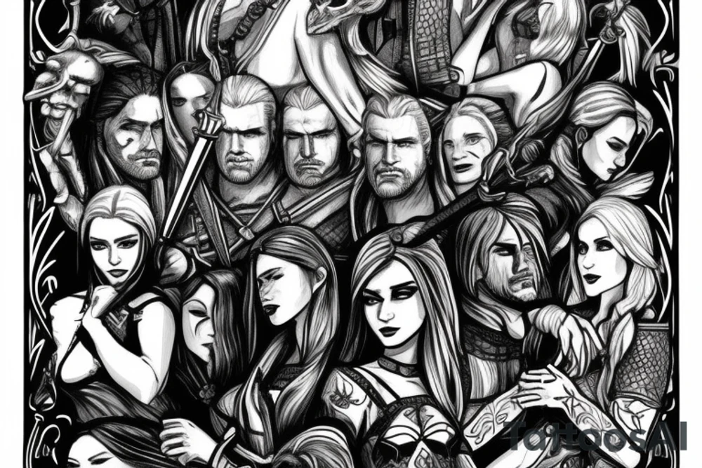 the witcher tattoo idea