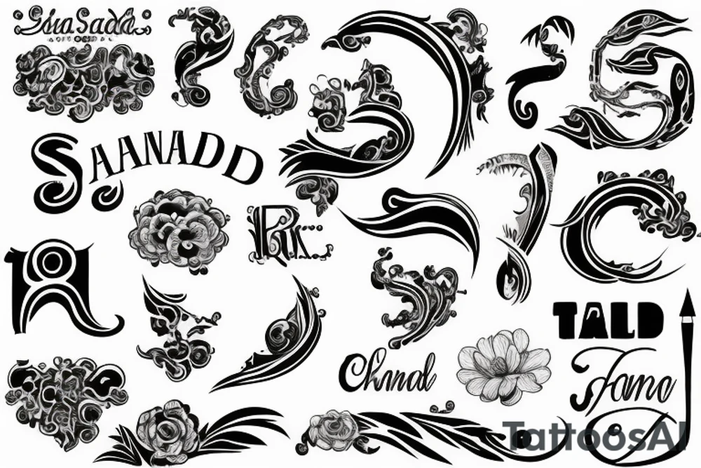Sanand name tattoo idea