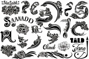 Sanand name tattoo idea