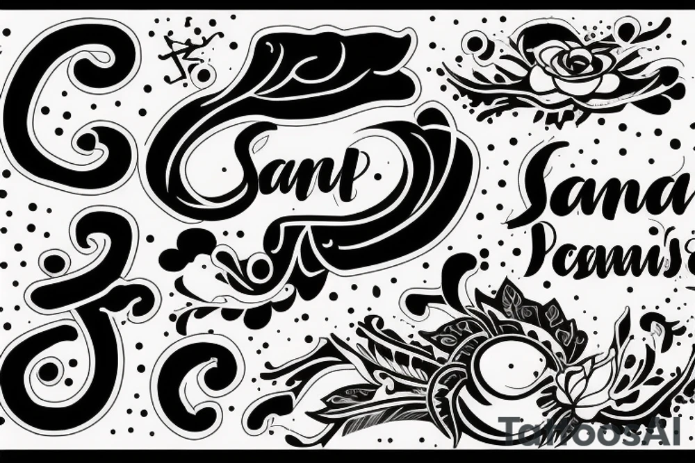 Sanand name tattoo idea