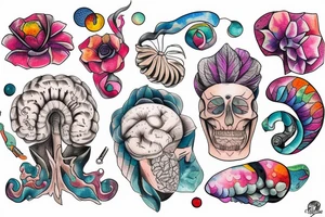 Right brain is bursting with wonder and art and expression. tattoo idea
