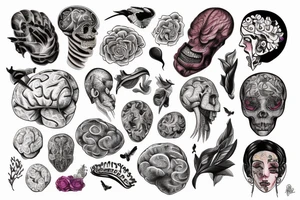 Right brain is bursting with wonder and art and expression. tattoo idea