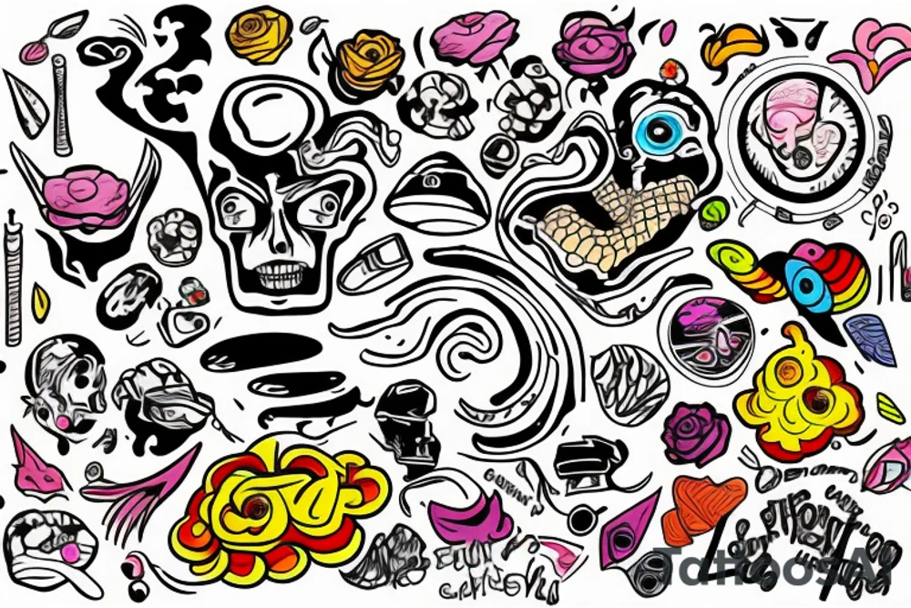 Right brain is bursting with wonder and art and expression. tattoo idea