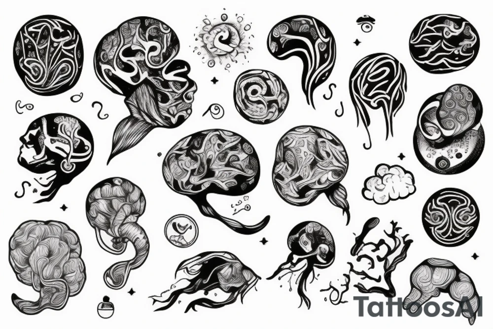 Right brain is bursting with wonder and art and expression. tattoo idea