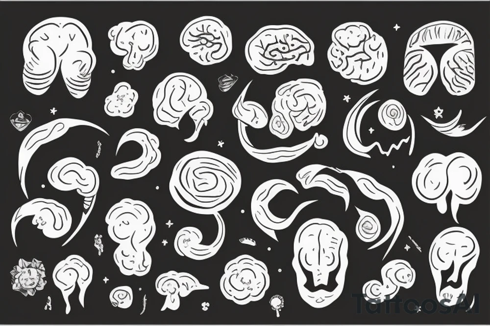 Right brain is bursting with wonder and art and expression. tattoo idea