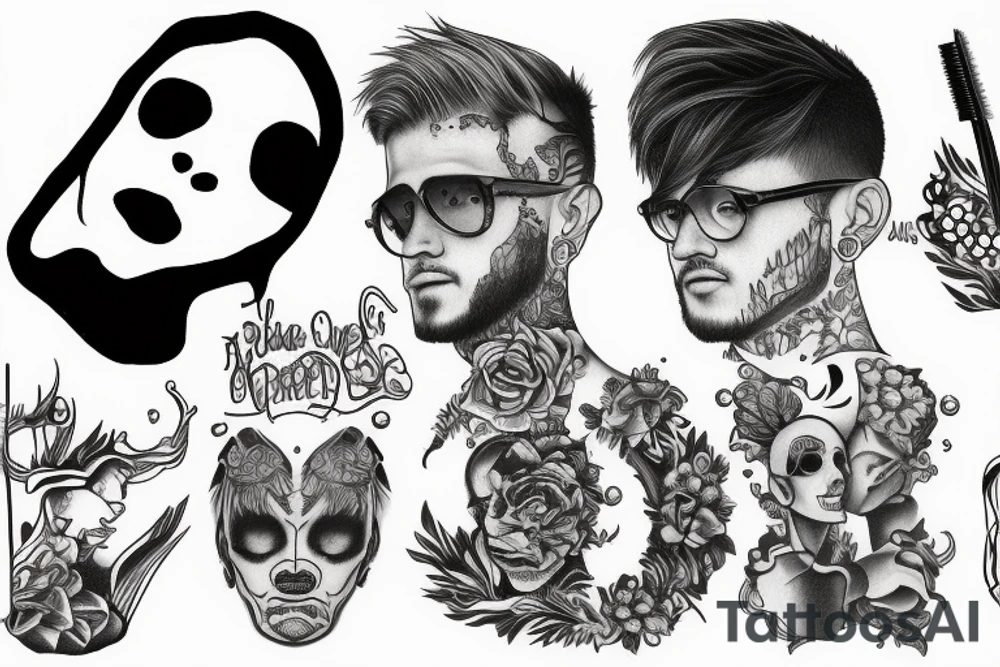 Tattoo on the brush tattoo idea