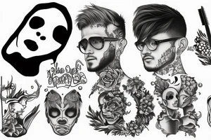 Tattoo on the brush tattoo idea