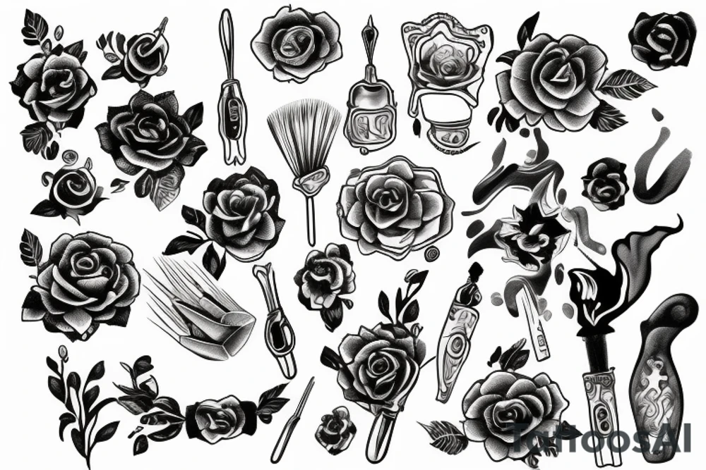 Tattoo on the brush tattoo idea