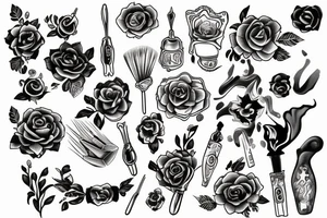 Tattoo on the brush tattoo idea