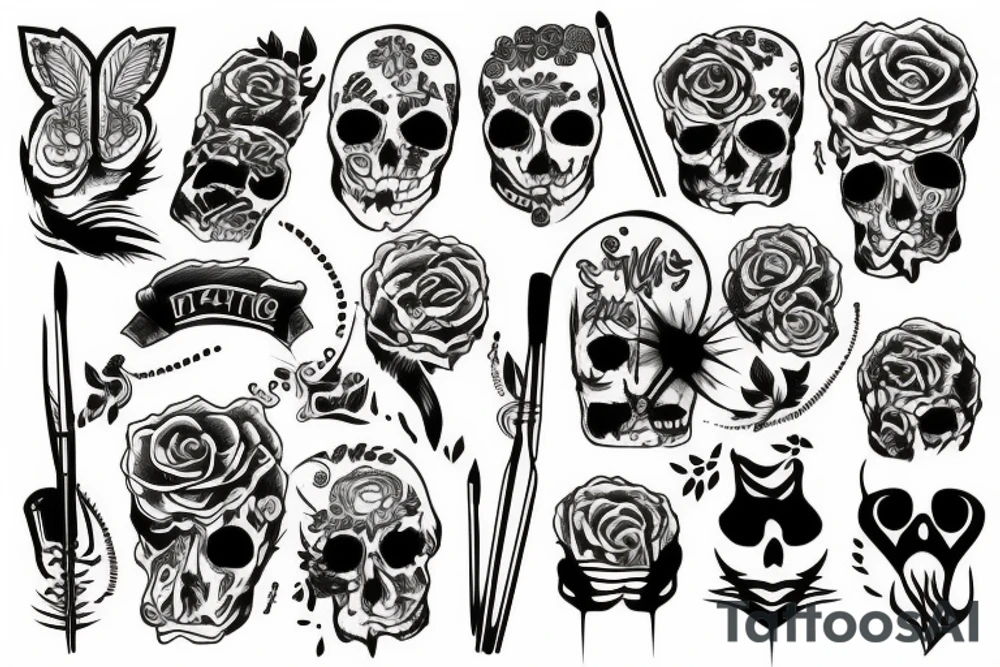 Tattoo on the brush tattoo idea