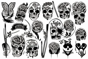 Tattoo on the brush tattoo idea