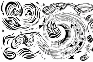 Pulses of light transporting a human being to an unknown dimension. tattoo idea