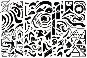 Pulses of light transporting a human being to an unknown dimension. tattoo idea