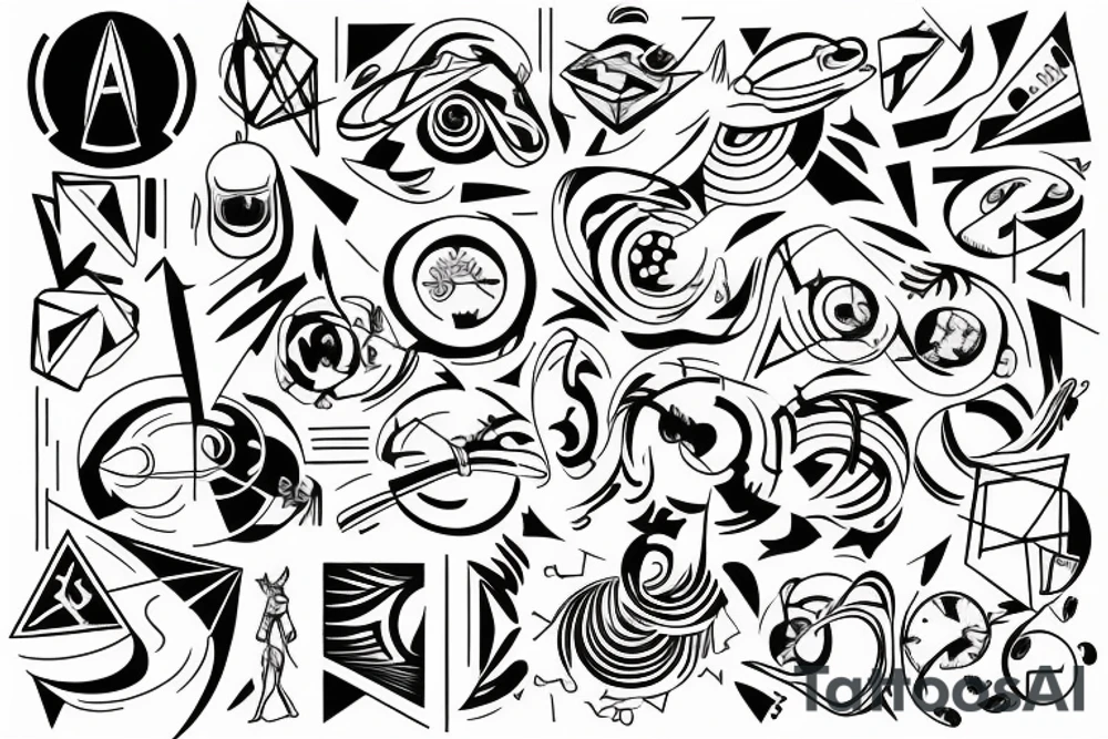 Pulses of light transporting a human being to an unknown dimension. tattoo idea